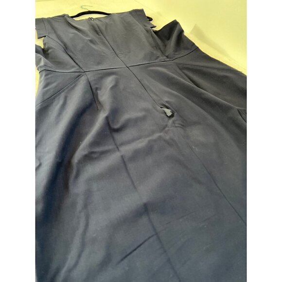 New J Crew Size T18 Tall resume dress Blue MSRP $228 **Defective Zipper** - Picture 10 of 16